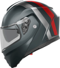 Streetmodular Helmet - Resia - Matte Gray/Silver/Red - XL