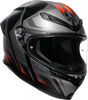 K6 S Helmet - Karve - Matte Black/Gray/Red - 2XL