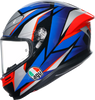 K6 S Helmet - Slashcut - Black/Blue/Red - 2XL