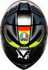 K6 S Helmet - Erazer - Black/Red/Yellow Fluo - Small