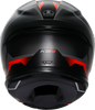 K6 S Helmet - Karve - Matte Black/Gray/Red - XL