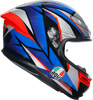 K6 S Helmet - Slashcut - Black/Blue/Red - XL
