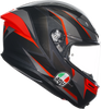 K6 S Helmet - Slashcut - Black/Gray/Red - Large