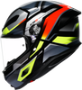 K6 S Helmet - Erazer - Black/Red/Yellow Fluo - Large