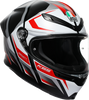 K6 S Helmet - Karve - Matte Black/White/Red - Large