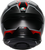 K6 S Helmet - Karve - Matte Black/White/Red - Large