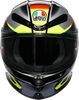 K6 S Helmet - Erazer - Black/Red/Yellow Fluo - 2XL