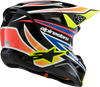 Youth SM3 Helmet - Wurx - Gloss Black/Yellow Fluo/Blue/Red Medium