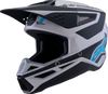SM3 Helmet - Heat - Matte Silver/Blue/Black - Small