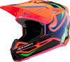 Youth SM3 Helmet - Deegan - Gloss Orange Fluo/Purple/Pink Fluo - Small