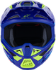SM7 Helmet - Deed - Gloss Blue/Yellow Fluo - Small