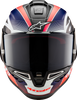 Supertech R10 Helmet - Team - Matte Black/Carbon Red Fluo/Blue - Small