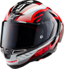 Supertech R10 Helmet - Team - Black/Carbon Red/Gloss White - XL