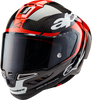 Supertech R10 Helmet - Element - Carbon/Red/White - Medium