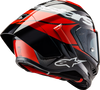 Supertech R10 Helmet - Element - Carbon/Red/White - Large