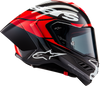 Supertech R10 Helmet - Element - Carbon/Red/White - Large