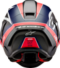 Supertech R10 Helmet - Team - Matte Black/Carbon Red Fluo/Blue - XL