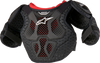 Youth Bionic Action Kickstart Chest Guard - Black/Red - 7/9