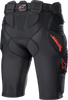 Bionic Pro Protection Shorts - Black/Red - 2XL