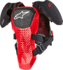 Youth A5 S v2 Chest Guard - Black/White/Red - L/XL