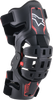Youth Bionic 5S Knee Braces - Black/Red