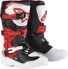 Youth Tech3S Boots - White/Black/Red - US 4 / EU 37