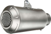 54mm Universal LV-10 Slip-On Muffler - Stainless Steel