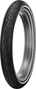 Tire - D402 - Front - MH90-21 - Narrow Whitewall - 54H | Dunlop