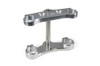 <ul>
<li>Direct bolt-on triple clamp for popular Harley-Davidson&reg; models<br />(See product details tab for listing of known fitment applications)</li>
<li>Allows use of popular OEM upside-down (inverted) sportbike forks</li>
<li>As seen on <a style="color: blue;" href="%%GLOBAL_ShopPathSSL%%/product_images/uploaded_images/J_Perewitz_Land_Speed_Project_3_Zoom.jpg" target="_blank">Jody Perewitz Land Speed Bike</a> and <a style="color: blue;" href="http://blog.brocksperformance.com/skeeter-todds-fxr124-american-iron-magazine-feature-story/" target="_blank">Skeeter Todd's Custom Built FXR124</a></li>
<li>Reversible lower clamp for maximum fork height adjustability<br /><a style="color: blue;" href="%%GLOBAL_ShopPathSSL%%/v-twin/fork-extensions/" target="_blank">(Fork Extensions available here)</a></li>
<li>Lower clamp is tapped for fork stops and a clearance hole for headlight mounting</li>
<li>Accepts handlebars with a 3.5" center-to-center spacing</li>
<li>Threaded steering stem and jam nut to allow proper setting of bearing preload</li>
<li>Steering stem is threaded 5/8"-18 for steering stem bolt</li>
<li>Two (2) 5/16&rdquo;-18 threaded holes for fork stops <a style="color: blue;" href="%%GLOBAL_ShopPathSSL%%/content/images/Triple_Tree_Steering_Stop_Explanation_Graphic.jpg" target="_blank">(click for setup example)</a></li>
<li>One (1) 3/8&rdquo; clearance hole for headlight mounting</li>
<li>Uses OEM H-D&reg; (1" ID) bearings and seals (not included)</li>
<li>Modified Dyna&trade; offset of 1.7" for 17" wheels</li>
<li>214mm fork spread center-to-center e.g. Gen 2 Hayabusa</li>
<li>CNC machined 6061-T6 billet aluminum upper and lower clamps</li>
<li>300 series stainless steering stem</li>
<li>All stainless steel hardware</li>
<li>Laser engraved logo</li>
<li>Natural finish</li>
<li>Weighs only 5.4 lb.</li>
<li>Designed, machined and assembled in the USA</li>
<li><a style="color: blue;" href="%%GLOBAL_ShopPathSSL%%/content/Instructions/VTwin/997634.pdf" target="_blank">Click to view V-Twin Triple Tree Installation Information</a></li>
</ul>
<div class="moretab" data-title="Product Details">
<p>Brock&rsquo;s Performance has professionally designed and fabricated V-Twin Triple Trees with Reversible Bottom Clamp which will allow conversion of select Harley-Davidson&reg; FXR&trade;, Dyna&trade; and Sportster&trade; forks to late model upside-down (inverted) sportbike forks to take your riding to the next level. These triple clamps not only allow the use of readily available OEM forks (GSX-R1000, Hayabusa, etc...,) but also simultaneously add the ability to use corresponding wheels and brakes, increasing overall suspension performance and comfort while providing world class braking options. Featuring zero (1-1) rake and the stock 2 3/8" Dyna offset (optional 1.7&rdquo; reduced trail option available), we also accommodate the stock fork stops and lock (when possible). Available in 50/54 with a 207mm spread (GSX-R1000) and 50/55 with a 214mm spread (Hayabusa). See overview and technical tabs for more info. Proudly made in the USA.</p>
<p><strong>Note:</strong> Performance Triple Trees are not designed for off-road use.</p>
<p><strong>Known Fitment Applications:</strong></p>
<ul>
<li>Harley-Davidson&reg; FXR&trade; (87-94) (Including CVO)</li>
<li>Harley-Davidson&reg; Dyna&trade; (90-17)</li>
<li>Harley-Davidson&reg; Sportster&trade; (87-03)</li>
</ul>
<p>All remaining years of FXR&trade;, Dyna&trade; and Sportster&trade; will accept the clamp with small modifications. The clamp will also fit custom applications utilizing a 1&rdquo; DIA Harley-Davidson&reg; steering stem. This is a bolt on application for any frame with the fork stop on the front of the neck; all other frames will require a fabricated fork stop.</p>
<p><strong>Triple Tree Weight Breakdown:</strong></p>
<ul class="standard_ul">
<li>Upper clamp &ndash; 26.4 oz. (748g)</li>
<li>Lower clamp &ndash; 29.9 oz. (848g)</li>
<li>Steering stem &ndash; 26.4 oz. (748g)</li>
<li>Jam nut &ndash; 1.1 oz. (31g)</li>
<li>Hardware &ndash; 2.6 oz. (74g)</li>
</ul>
<p><strong>Total = 5.4 lb. (2.45 kg)</strong></p>
<hr style="height: 1px; color: gray; width: 410px; align: left;" />
<p><strong>American V-Twin Fitment Statement:</strong><br /> <br /> Although all attempts have been made to handcraft a product which will fit a wide variety of machines for a particular make/model/year, due to idiosyncrasies between particular years, available options, accessories, etc&hellip;, fitment cannot be 100% guaranteed. If upon assembly, fitment issues are discovered which are beyond the installers ability or willingness to correct, then please feel free to contact our customer service department, alert Brock&rsquo;s Performance of the fitment issue for your particular make/model, and obtain an RMA (Return Material Authorization). Brock&rsquo;s Performance will accept unmodified triple trees, in 100% resalable condition for a full refund.</p>
<p><em>Please note, refunds are issued after product inspection at Brock&rsquo;s Performance, and the customer is responsible for any/all shipping charges.</em></p>
</div>