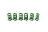 <p>Built for serious drag racers and land-speed competitors, Brock&rsquo;s Extra Heavy Duty Green Springs are designed to deliver maximum clamping force and durability in demanding clutch applications. These springs are a direct replacement for the Hayabusa Clutch Cushion Kit (99&ndash;20), providing increased pressure for higher MPH, quicker acceleration, and reduced clutch wear.</p>
<p>Manufactured from valve-spring quality steel, each spring is shot-peened and stress-relieved to withstand extreme heat and abuse, and engineered for millions of trouble-free cycles. Perfect for Real Street, Grudge, and other high-horsepower hand-clutch setups, these springs offer the serious lever pressure required to keep power locked in.</p>
<p><strong><span>FEATURES</span></strong></p>
<ul>
<li>Includes (6) extra heavy duty green springs (.120&Prime; dia. wire)</li>
<li>Direct replacement in Hayabusa Clutch Cushion Kit (1999&ndash;2020)</li>
<li>Compatible with Brock&rsquo;s adjustable spring tops</li>
<li>Reference: 120 lb. static pressure at 1.00&Prime; installed height</li>
<li>Proven in Real Street, Grudge, and high-power hand-clutch racing</li>
<li>Provides quicker acceleration, longer clutch life, and higher MPH</li>
<li>Made from valve-spring quality material, shot-peened and stress-relieved</li>
<li>Engineered for millions of trouble-free cycles</li>
</ul>
<p><strong><span>FITMENT &ndash; IMPORTANT INFORMATION BEFORE ORDERING</span></strong></p>
<ul>
<li><span style="color: #ff0000;"><strong>Do NOT use with Ultra Mod spacers in early Hayabusa applications.</strong></span></li>
<li>These springs replace stock springs and Ultra Mod spacers in the Hayabusa Clutch Cushion Kit.</li>
<li>Not compatible with stock Hayabusa Clutch Mod or Ultra Mod without the Clutch Cushion Kit installed.</li>
<li>Expect severe lever pressure, suitable only for serious performance builds.</li>
<li>A Clutch Slave Cylinder Support is required on 1999&ndash;2007 Hayabusa applications.</li>
<li>Installer is responsible for ensuring proper assembly without coil-bind</li>
</ul>
