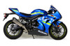 <p><strong>Note: For (22-25) model years, an ECU flash or <a style="color: blue;" href="%%GLOBAL_ShopPathSSL%%/servo-buddy-gsx-r1000-r-17-24/" target="_blank">Servo Buddy</a> will be required to prevent trouble codes and/or damage to the servo motor (EXCVA).<br />The provided valve simulator (servo plate) is not compatible with (22-25) models.</strong></p>
<ul>
<li>Full titanium construction with carbon fiber tip</li>
<li>World class craftsmanship, fit and finish</li>
<li>Low 'throaty' tone is great for everyday riding <a style="color: blue;" href="%%GLOBAL_ShopPathSSL%%/noise-reduction-plug-for-use-in-all-ct-series-systems/" target="_blank">(noise reduction insert available)</a></li>
<li>58% weight savings vs OEM exhaust system</li>
<li>18mm O2 bung pre-installed for wideband O2 sensor (block-off plug included)</li>
<li>Installation hardware and instructions included</li>
<li>Includes (Emissions/PAIR) block off cap and instructions for decel-pop reduction</li>
<li>Includes Brock&rsquo;s lifetime direct support package <em>at no additional charge</em></li>
<li>Select from increased drivability/fuel mileage (pump gas) or race-proven (race fuel) track maps via our <a style="color: blue;" href="https://blog.brocksperformance.com/category/map-support/" target="_blank">map support program</a> <em>at no additional charge</em></li>
<li><a style="color: blue;" href="%%GLOBAL_ShopPathSSL%%/product_images/uploaded_images/Logo_Plates_Article_Page_Display.jpg" target="_blank">Click here to view logo plate color options</a></li>
<li><a style="color: blue;" href="%%GLOBAL_ShopPathSSL%%/content/Instructions/GSX-R1000/998098.pdf" target="_blank">Click here to view Installation Instructions</a></li>
<li><a style="color: blue;" href="%%GLOBAL_ShopPathSSL%%/content/Instructions/GSX-R1000/997407.pdf" target="_blank">Click here to view PAIR block-off instructions</a></li>
</ul>
<div class="moretab" data-title="Product Details">
<p><strong>Brock&rsquo;s &lsquo;best of the best&rsquo; under fairing exhaust system</strong></p>
<p>The Brock&rsquo;s Performance CT Series&trade; full titanium exhaust system is a direct result of incalculable hours of engineering/design work combined with real world performance testing. The entire exhaust system weighs as little as 8 1/4 lbs. and offers the highest power readings out of any of our under fairing (non-sidewinder) exhaust systems. The CT Series&trade; not only provides superb cornering clearance, but if you are a weekend drag racer, the system also provides unmatched ground clearance. If world class craftsmanship and quality as well as welds that look like &lsquo;art&rsquo; are high on your list, then the Brock&rsquo;s Performance CT Series&trade; full titanium exhaust system is for you.</p>
</div>
<div class="moretab" data-title="Technical">
<p><strong>GSX-R1000 (2017) Exhaust Weight Comparison</strong></p>
<p><em><strong>OEM Full Exhaust System:</strong></em></p>
<ul>
<li>Muffler (w/ clamp &amp; heat shield): 7.00 lb.</li>
<li>Front Section (one peice): 16.00 lb.<br /> (head pipes, catalytic converter, EXUP, midpipe, etc.)</li>
</ul>
<p><em>Total =</em> 23.00 lb.</p>
<p><em><strong>CT Single&trade; Full System:</strong></em></p>
<ul>
<li>Muffler: 3.40 lb.</li>
<li>Head Pipes: 2.85 lb.</li>
<li>Collector: 0.45 lb.</li>
<li>Midpipe: 0.90 lb.</li>
<li>Hardware: 2.00 lb.</li>
</ul>
<p><em>Total =</em> 9.60 lb.</p>
<p><strong>Total Weight Savings = </strong> 13.4 lb. or 58% of OEM weight</p>
</div>