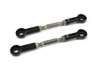 <ul>
<li><strong>100% designed, manufactured, and assembled in the USA<br />using only the finest certified US materials</strong></li>
<li>New and improved adjustment rods (material change increases tensile strength by 47% + now with rolled threads)</li>
<li>CNC machined aluminum ~ corrosion resistant stainless steel</li>
<li>Black anodized finish ~ laser etched</li>
<li>From 1" to 3.5" lower than stock</li>
<li>Lower center of gravity for lower ETs</li>
<li>Adjustable without removing links from bike</li>
<li>Complete set weighs only 13.4 oz.</li>
<li><a style="color: blue;" href="%%GLOBAL_ShopPathSSL%%/content/Instructions/OTHER/996447.pdf" target="_blank">Click here for Window Link Adjustment Consistency Instructions</a></li>
</ul>
<div class="moretab" data-title="Product Details">
<p>Innovative &lsquo;window&rsquo; allows remaining thread engagement to be visually inspected unlike many other fully-adjustable links on the market. This simple idea can prevent a potentially hazardous situation which could occur if the ends pulled out during the launch or down track. Links allow for ultra-fine rear ride height adjustments without removal from the bike. Corrosion free stainless steel construction with ultra-trick black anodized aluminum ends.</p>
<p>Allows rear ride height adjustments without removing links from bike. Use stock links (and/or calipers) as a guide with equal threads showing in each window, and then count the same number of flats on the adjustment rods on each link to adjust ride height. Use the window as a final inspection.</p>
<p><strong>Note:</strong> Window Links&trade; are not designed for off-road use</p>
</div>
<div class="moretab" data-title="Technical">
<p><strong>Listing of known fitment applications</strong></p>
<ul>
<li>Suzuki GSX-R600 (01-05)</li>
<li>Suzuki GSX-R750 (00-05)</li>
<li>Suzuki GSX-R1000 (01-06)</li>
<li>Kawasaki ZX-6R (05-25)</li>
<li>Kawasaki ZX-9R (02-03)</li>
<li>Kawasaki ZX-10R (04-10)</li>
<li>Kawasaki ZX-12R (02-05)</li>
</ul>
</div>