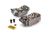 <p><strong>Position:</strong> Front</p> <p><strong>Bolt-Center:</strong> 108mm</p> <p><strong>Caliper Body:</strong> 2-Piece</p> <p><strong>Piston DIA:</strong> 30-34mm</p> <p><strong>Piston Quantity:</strong> 4</p> <p><strong>Piston Material:</strong> Aluminum</p> <p><strong>Disc Height:</strong> 32-34mm</p> <p><strong>Caliper Material:</strong> Billet Aluminum</p> <p><strong>Finish:</strong> Hard Anodized</p> <p><strong>Weight (w/o pads):</strong> 1.72 lb. (780g) - Per Caliper</p> <p><strong>Brake Pads:</strong> Included (HH Rated Sintered)</p> <p><strong>Offset:</strong> 22.5mm</p> <p><strong>Brake Fluid:</strong> DOT 4</p> <p><strong>Note:</strong> 2 Caliper Kit</p> <p><strong>Brembo P/N:</strong> 220.A016.10</p> <p><strong><a style="color: blue;" href="%%GLOBAL_ShopPathSSL%%/product_images/uploaded_images/Brembo_Brake_Caliper_Dimensions_Reference_Guide.jpg" target="_blank">Click here to view Caliper Dimensions Reference Guide</a></strong></p> <div class="moretab" data-title="Product Details"> <p>The body of this caliper is made entirely from billet and consists in two mechanically connected pieces. Particular attention was dedicated to finding high braking power and stiffness values, obtained tanks to painstaking design, the use of carefully selected raw materials and ultra modern metal machining technology discoveries.</p> <p>This caliper has 4 pistons with 30 and 34mm differentiated diameter, whereas the caliper body finish is done with a hard oxidation treatment.</p> <p>The Brembo logo is embossed and hand painted in classic Brembo Red. The product, provided in a kit, includes sintered brake pads which represent the absolute best quality available on the market. The kit also contains an instruction manual, a set of Brembo stickers, and extremely useful heat adhesives used in racing to control caliper operating temperature, which are indicative of the product&rsquo;s racing nature.</p> </div>