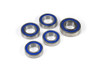 <ul>
<li>Set includes 2 front and 3 rear bearings</li>
<li>Direct fit OE replacement steel bearings</li>
<li>Light contact seals</li>
<li>Chevron SRI-2 grease</li>
<li>C3 internal clearance</li>
<li>High Speed 1pc Nylon cage</li>
<li>Radial ball bearings</li>
<li>2 year warranty</li>
<li><a href="http://blog.brocksperformance.com/why-choose-worldwide-bearings/" target="_blank"><em>Why Choose Worldwide Bearings?</em>&nbsp;- Read More</a></li>
</ul>
<p><strong>*For BST wheel replacement bearings contact: <a style="color: blue;" href="mailto:sales@brocksperformance.com?Subject=BST%20Wheel%20Bearing%20Question">sales@brocksperformance.com</a></strong></p>
<div class="moretab" data-title="Product Details">
<p>Worldwide Bearings meet the demanding requirements for high speed, performance and durability. Designed as a high quality, direct fit OE replacement, these bearings come standard with Chevron SRI Grease, a high temperature ball and roller bearing grease.</p>
<p>Worldwide steel bearings utilize Chevron SRI Grease, a high temperature ball and roller bearing grease. It is formulated with ISOSYN&reg; base stocks, a synthetic polyurea ashless organic thickener, and high performance rust and oxidation inhibitors (the latter to provide superior rust protection in severe applications). Its texture is smooth and buttery and its color is dark green.</p>
<p>Chevron SRI Grease passes ASTM D 1743 73 rust test with 5% synthetic sea water. It gives longer bearing life under high speed and high temperature operation than most other widely used antifriction bearing greases. ASTM D 3336 tests show that the life of a 204 K bearing lubricated with Chevron SRI Grease and operating at 150&deg;C (302&deg;F) and 10,000 rpm is about 3000 hours. This is nearly 10 times the life possible when using conventional lithium greases.</p>
<p><em>All Worldwide Bearings come with a 2 year warranty.</em></p>
</div>