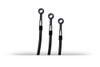 <ul> <li>ABS control unit delete brake line kit for Brembo calipers</li> <li>Required when removing ABS functionality using the <a style="color: blue;" href="%%GLOBAL_ShopPathSSL%%/brocks-performance-abs-delete-v1-0-kawasaki-zx-14r-12-25/" target="_blank">Brock's Performance ABS Delete V1.0</a></li> <li>Designed for use with stock wheelbase and stock height front forks</li> <li>Black lines with black fittings</li> <li>Assembled using only the finest materials available</li> <li>Spiegler's stainless steel braided brake lines eliminate expansion under the most severe applications</li> <li>Includes brake lines and required fittings</li> <li>All lines are DOT approved</li> <li>Assembled in the USA</li> <li>Covered by a <a style="color: blue;" href="%%GLOBAL_ShopPathSSL%%/content/brocknm/PDFS/Spiegler_Lifetime_Warranty.pdf" target="_blank">lifetime warranty</a></li> </ul> <div class="moretab" data-title="Product Details"> <p>Most OEM manufacturer recommend that you replace your rubber brake lines every 2 to 3 years. Why do the OEM&rsquo;s recommend this? Over time OEM rubber lines deteriorate rapidly due to expansion and UV damage. This leads to increased braking distances and possible failure.</p> <p><strong>Spiegler brake lines are made using only the finest materials:</strong></p> <ul> <li>Torsion Fitting System allows for 360 degree rotation of banjo fitting for correct alignment</li> <li>Tight weave stainless steel braid eliminates line swell, providing better performance and consistent feel</li> <li>DuPont&trade; Teflon&reg; PTFE lining reduces line expansion and provides greater durability</li> <li>Crimp sleeves are high grade stainless steel offering better durability and longevity</li> <li>All lines are DOT approved, providing quality assurance and peace of mind</li> </ul> <p><strong>Testing and Research:</strong></p> <p><strong>High-Pressure Test</strong> - Forces brake fluid into lines and fittings to measure the ability of Spiegler Brake Lines to exceed DOT standards.</p> <p><strong>Tensile Strength Test</strong> - Attempts to pull apart brake lines and fittings to measure the strength of our materials and construction. This test convinced us that we could lift a bike using just one brake line and fitting.</p> <p><strong>Whip Test</strong> - Spins a brake line and fitting for hours and hours to ensure its ability to withstand years of use on the road or the track.</p> </div>