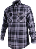 Throttle Threads Throttle Threads Long-Sleeve Flannel Shirt Tt636S68Gy2R