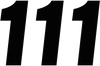 Factory Effex Number Stickers 890001