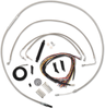 La Choppers Complete Stainless Braided Handlebar Cable Brake Line Kit Cable Kit La8012Kt216