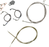 La Choppers Standard Stainless Braided Handlebar Cable Brake Line Kit La8050Kt16