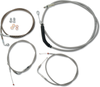 La Choppers Standard Stainless Braided Handlebar Cable Brake Line Kit La8230Kt13