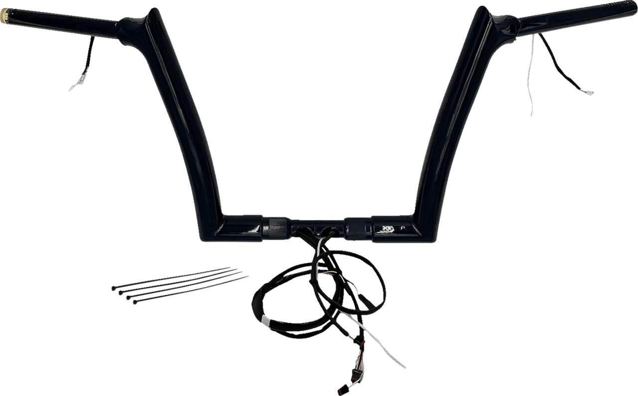 Fat Baggers Inc. Ez Install Wired 1-1 2" Pointed Top Handlebar Kit 801312B