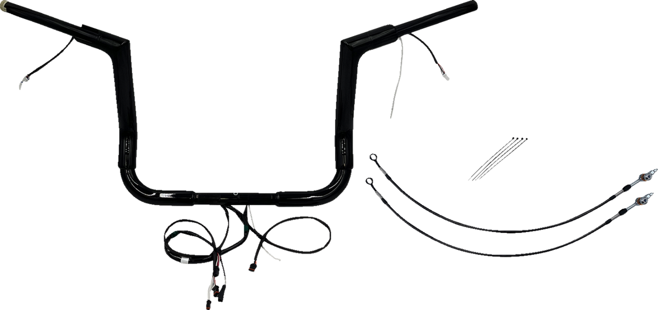Fat Baggers Inc. Ez Install Wired 1-1 2" Flat Top Handlebar Kit 601212B