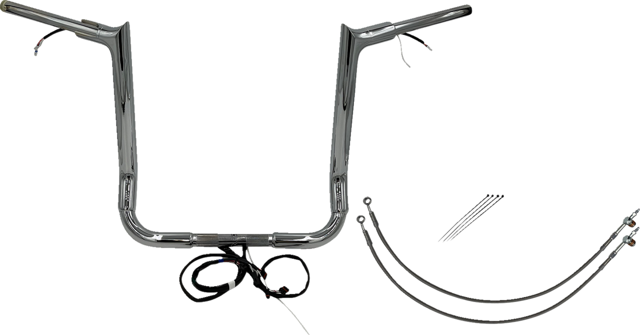 Fat Baggers Inc. Ez Install Wired 1-1 2" Pointed Top Handlebar Kit 802216