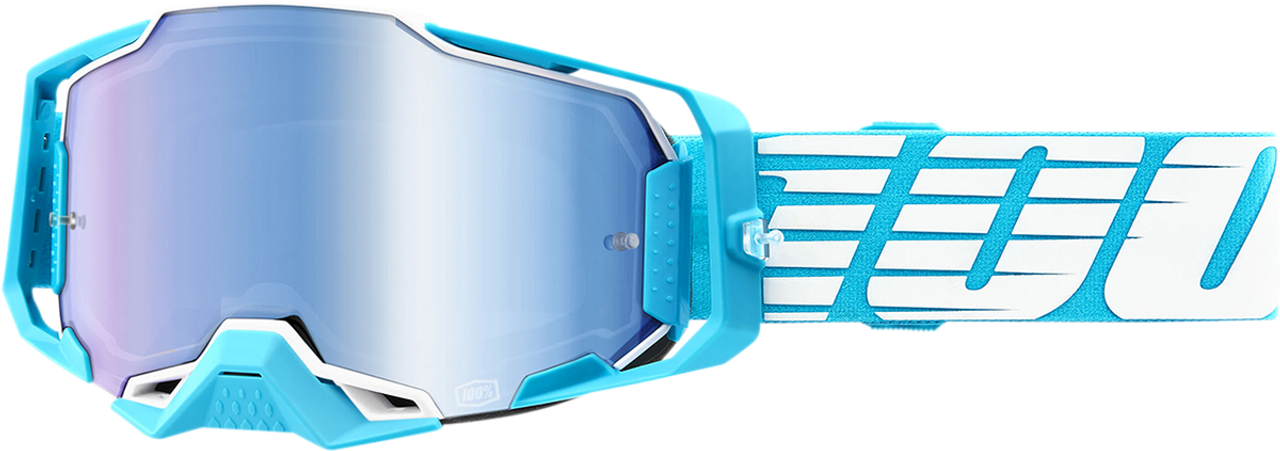 100% Armega Goggles - Oversized Sky - Blue Mirror 5000500010