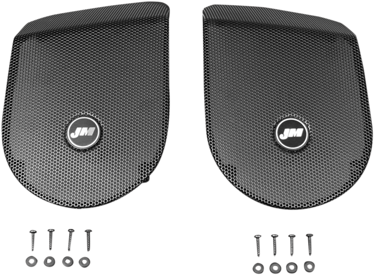 J & M Saddlebag Lid Speaker Grill Set Hgrlsd06