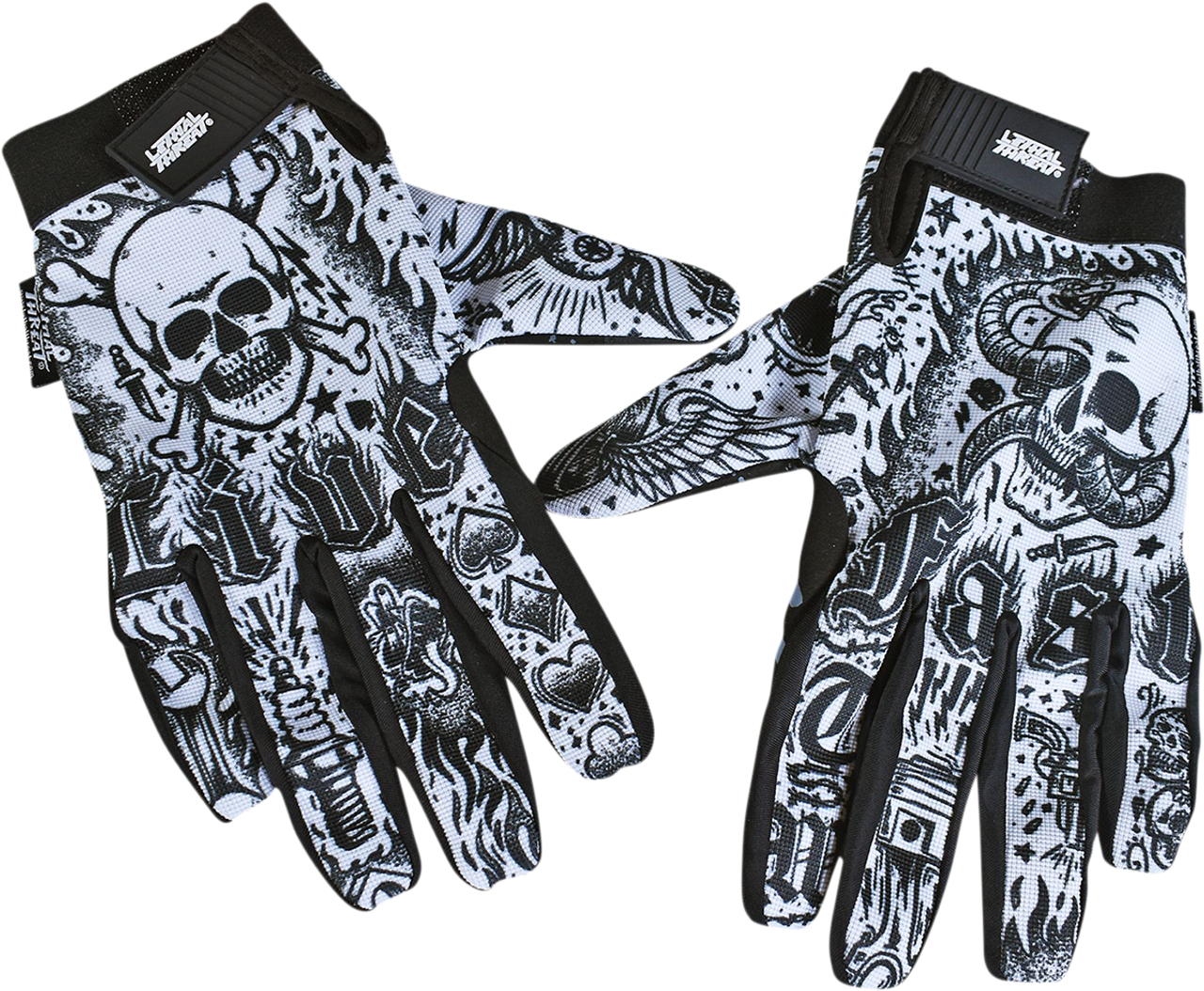Lethal Threat Tattoo Gloves Gl15017S