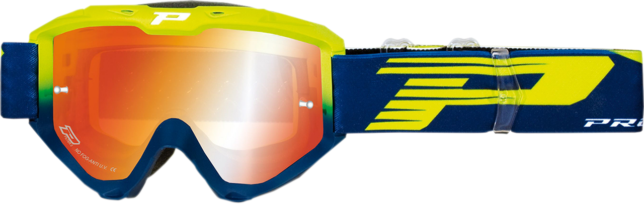 Pro Grip 3450Fl Riot Mx Goggles Pz3450Gfblfl