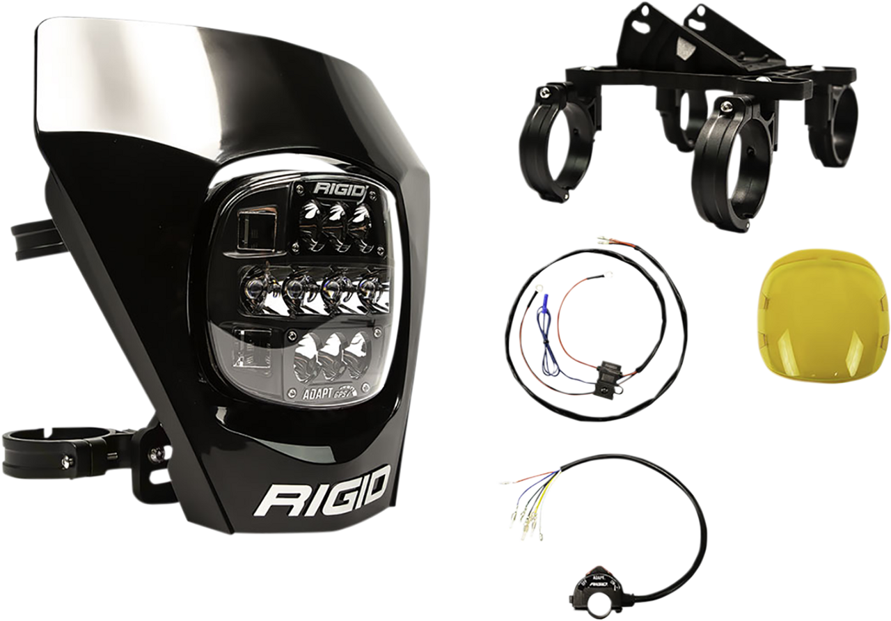 Rigid Industries Adapt Xe Moto Led Light With Number Plate 300416