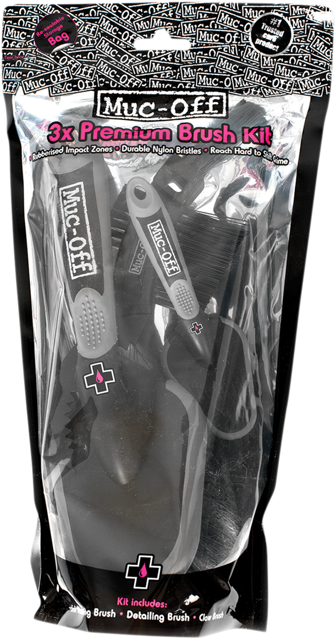 Muc-Off Usa Premium 3-Piece Brush Kit 220