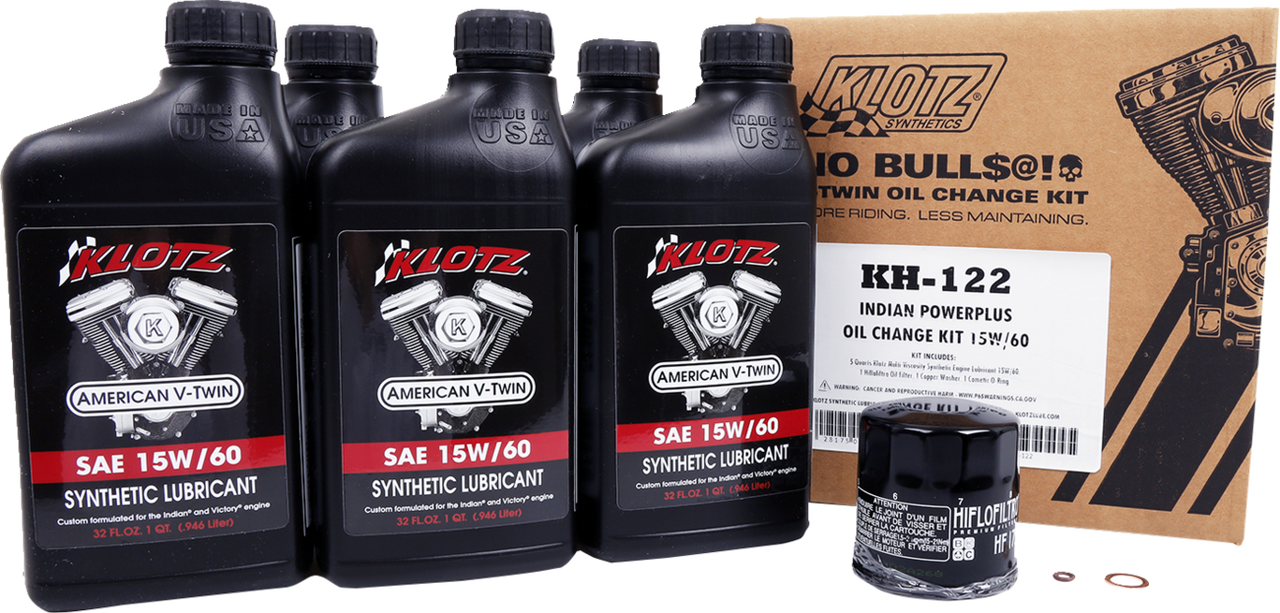Klotz Oil Synthetic Oil Change Kit Kh122